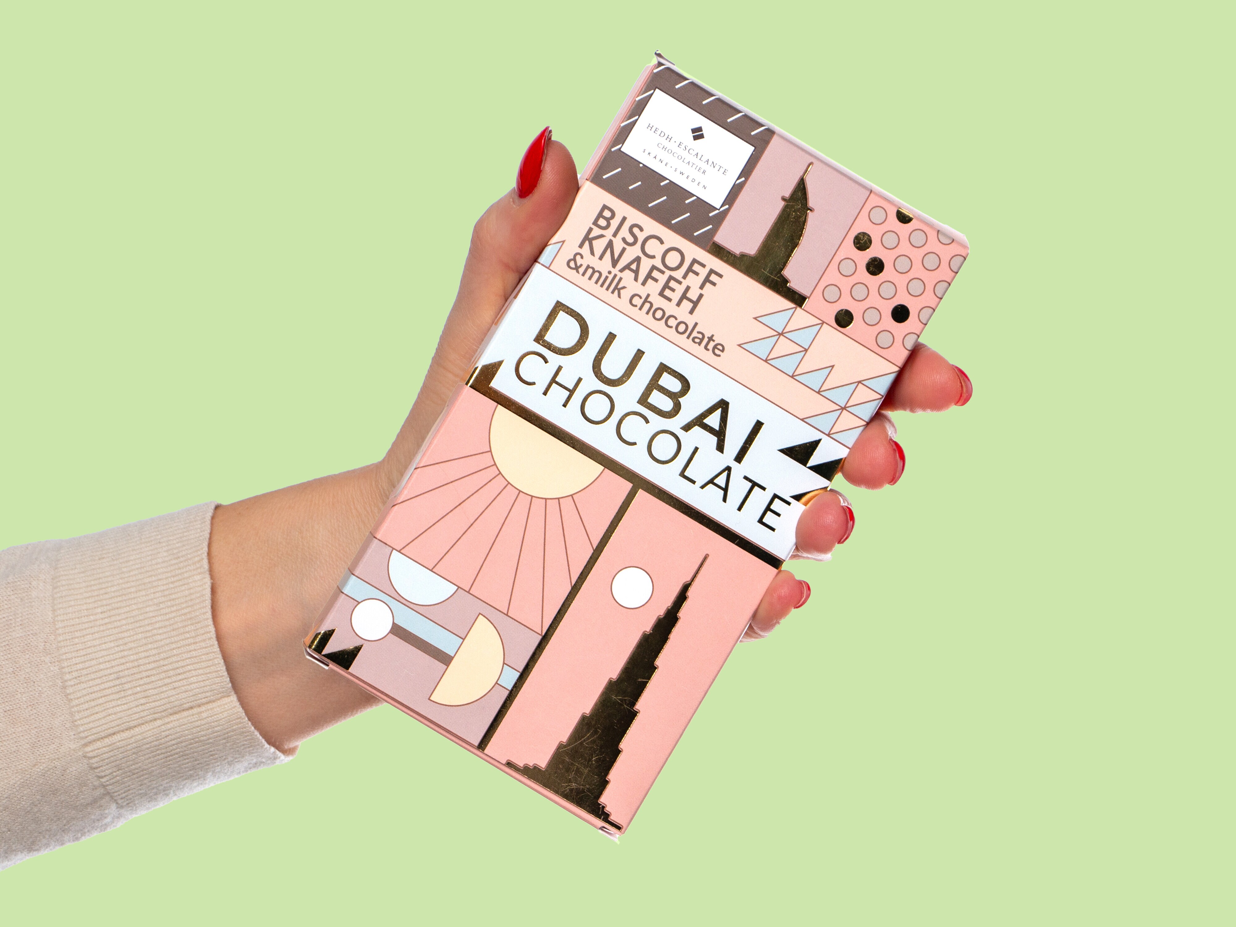 Dubai Sjokolade Biscoff, Knafeh & Milk Chocolate