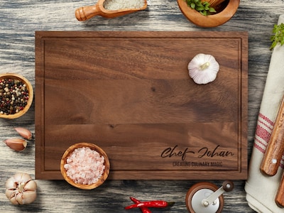 Personligt Skærebræt med Tekst