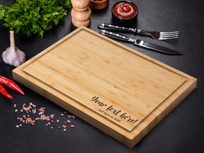 Personligt Skærebræt med Tekst