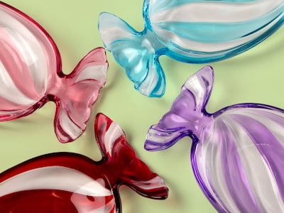 Glassfat Karamell - Lite