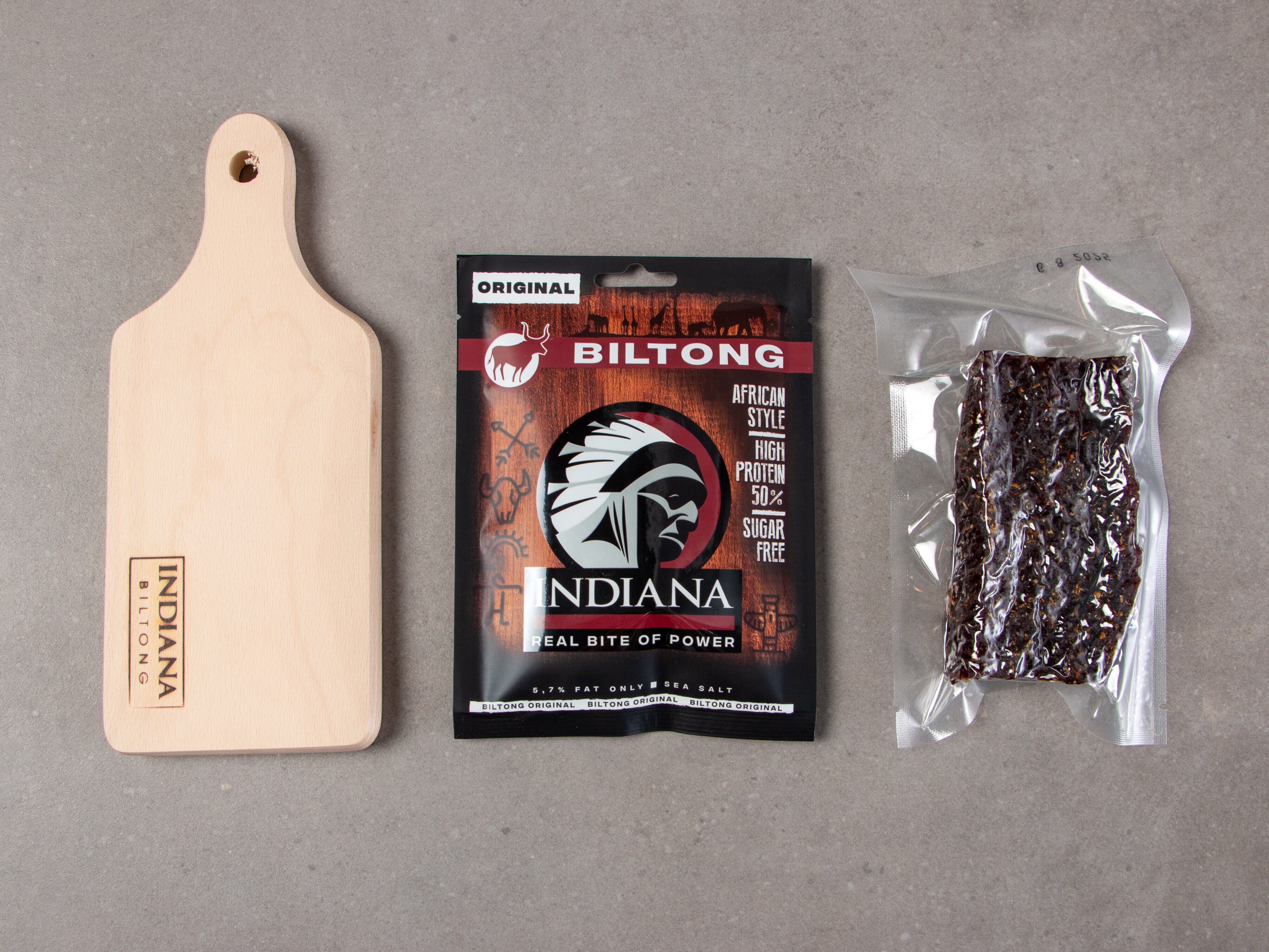 Gaveæske Indiana Jerky med Skærebræt