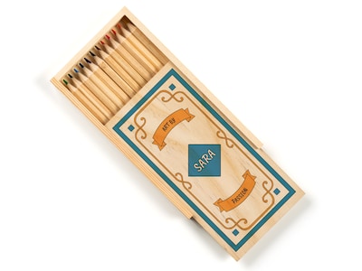 Personlig pennal med retrodesign