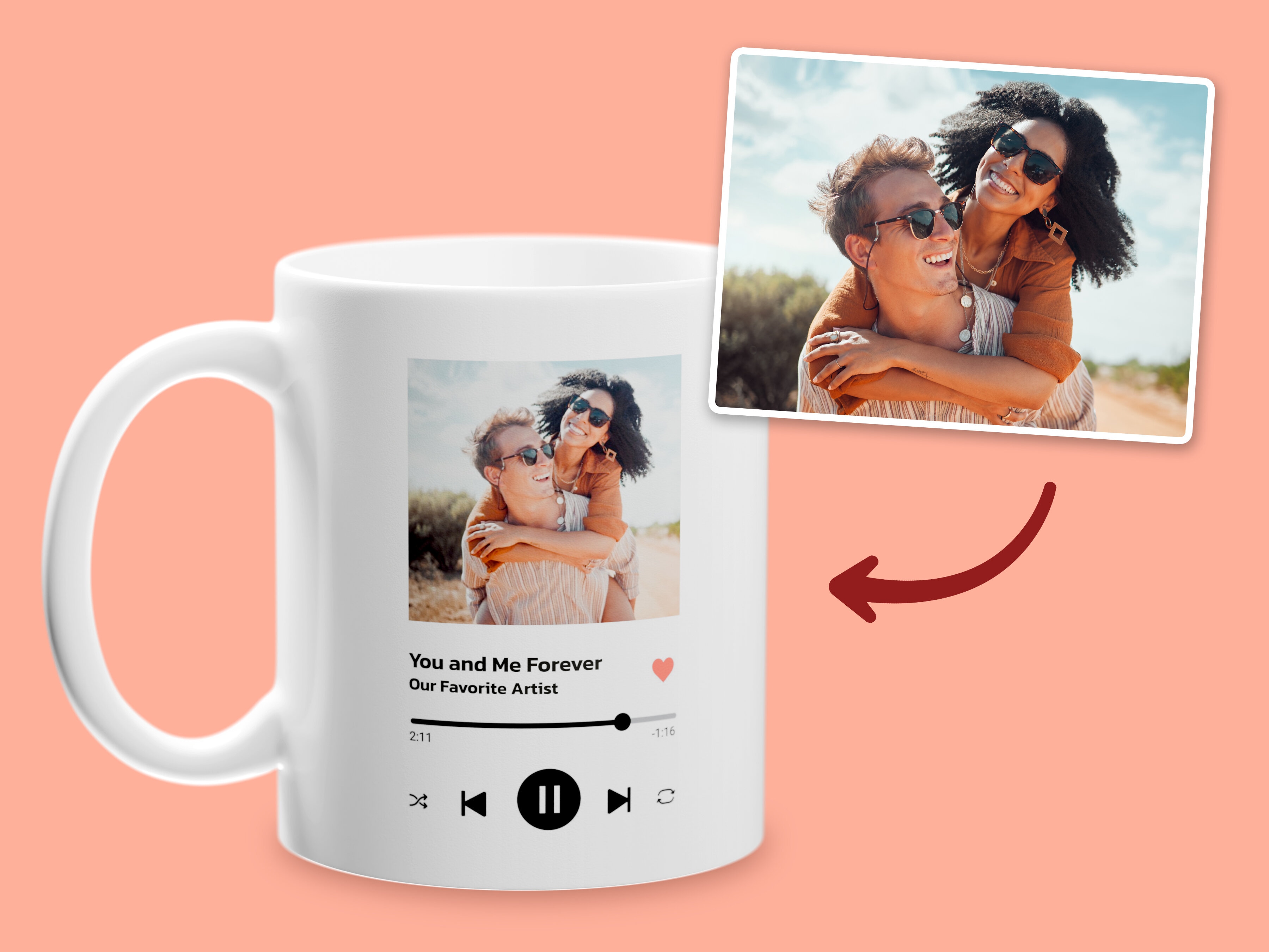 Mugg med Eget Foto - Låt