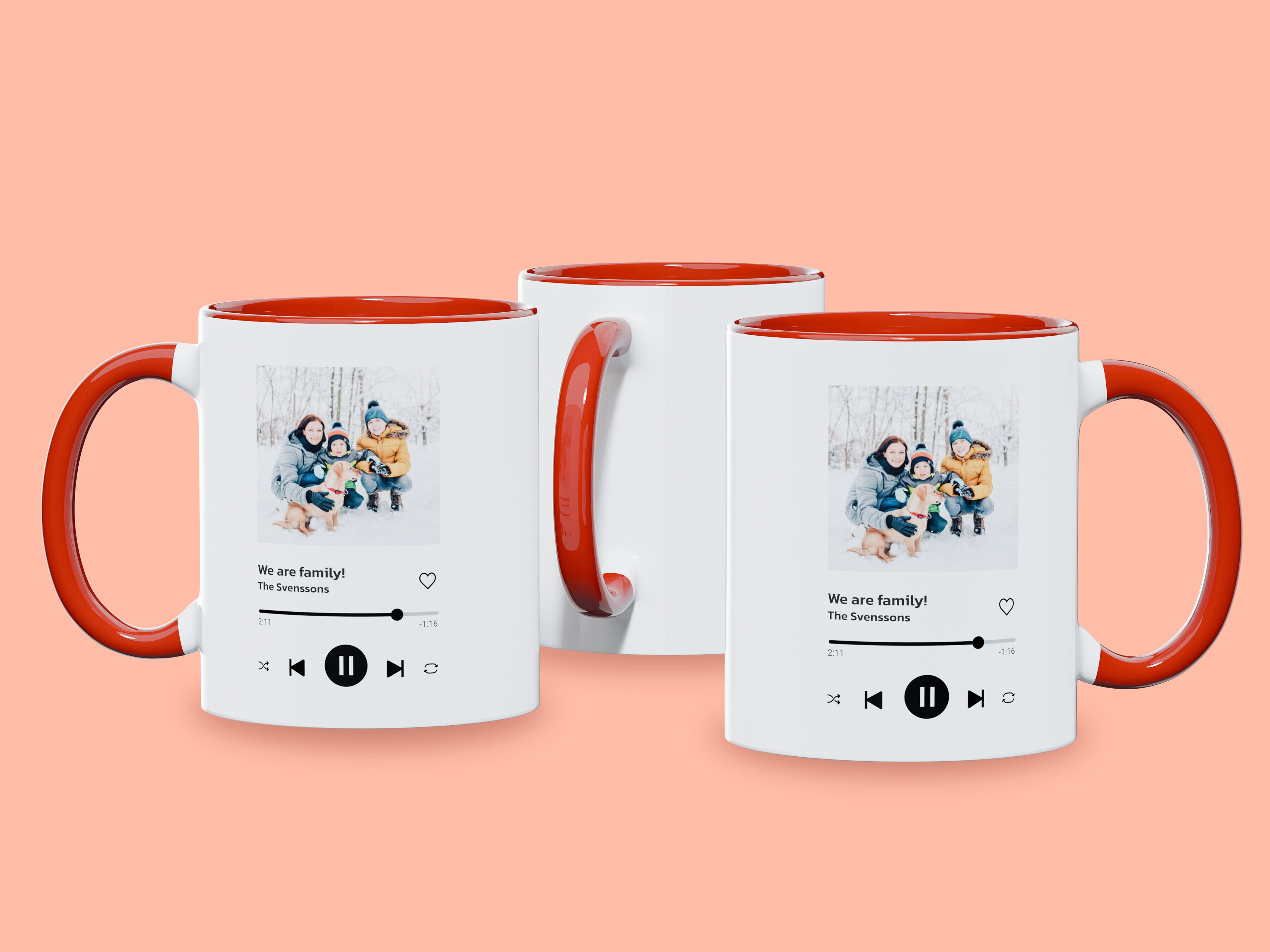 Personligt Krus med Foto & Sang