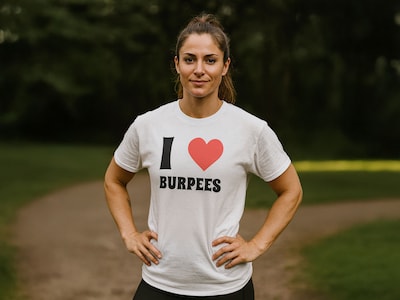 T-paita Tekstillä - I Love