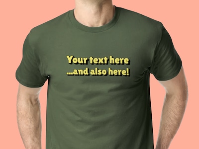 T-shirt med Egen tekst