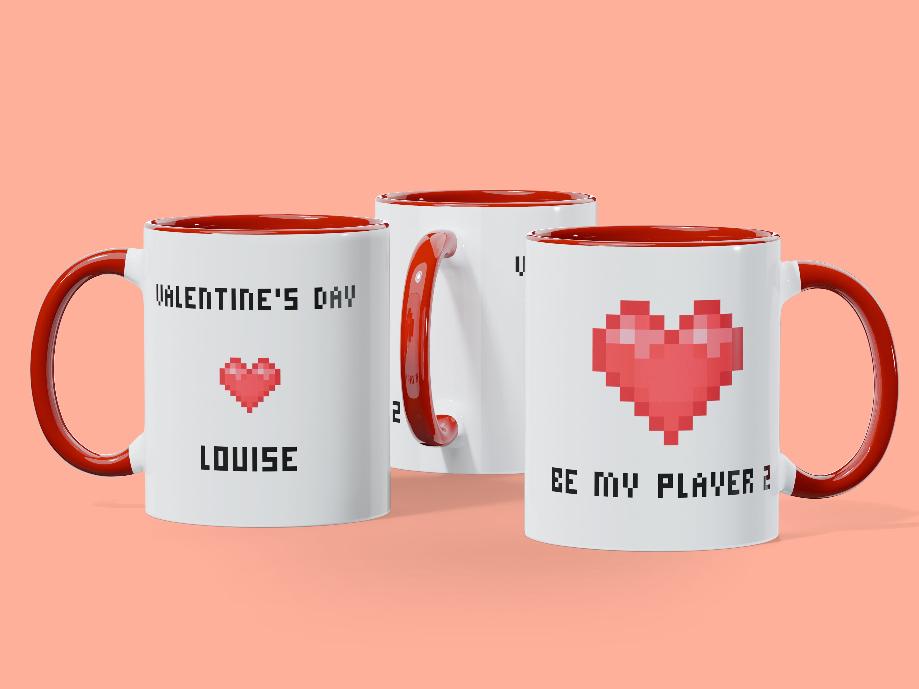 Personligt Krus med Tekst & Hjerte