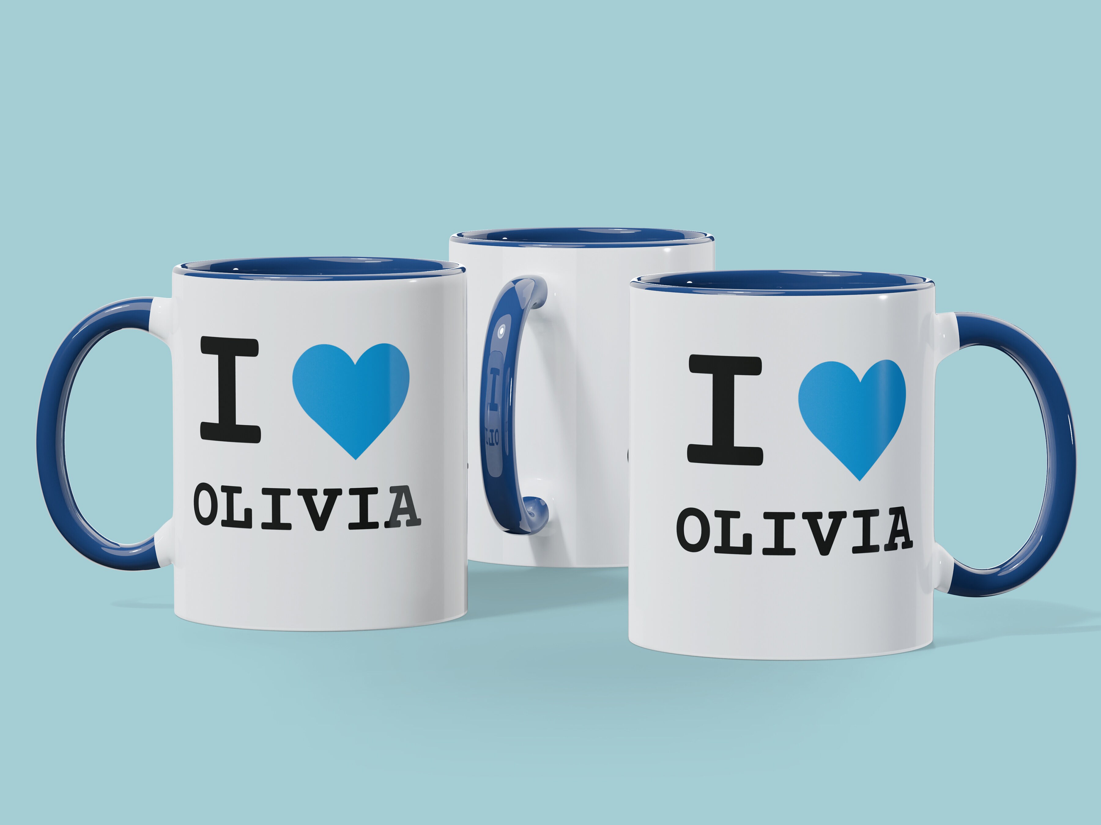 Personligt Krus med Tekst - I Love