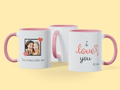 Mugg med Eget Foto - Kärleksfull Text