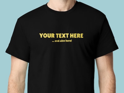 Personlig T-shirt med Text