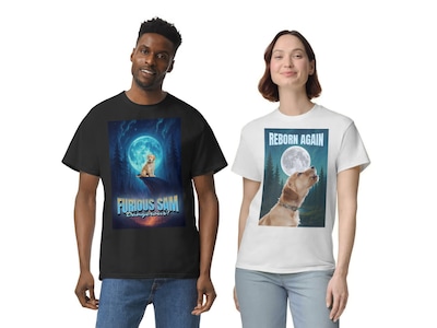 T-Shirt mit Fotocollage – 90er Jahre Design