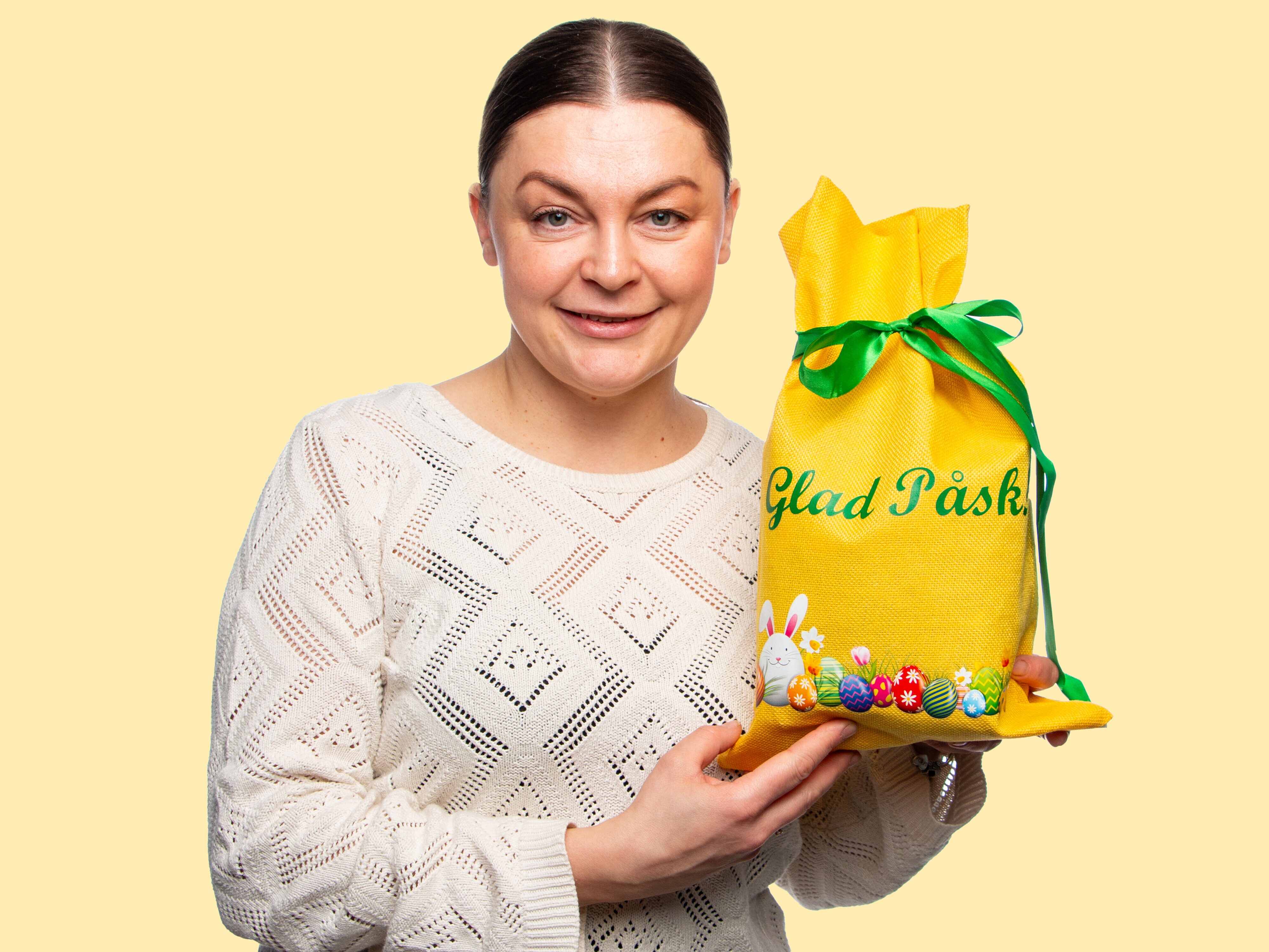 Gul Påsksäck med Godis