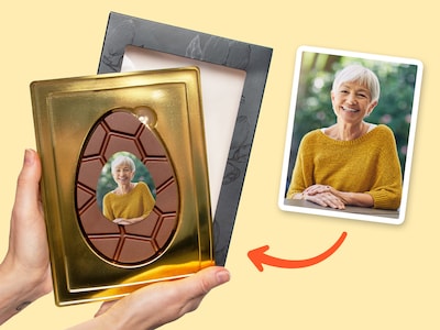 Schokoladenei mit Foto