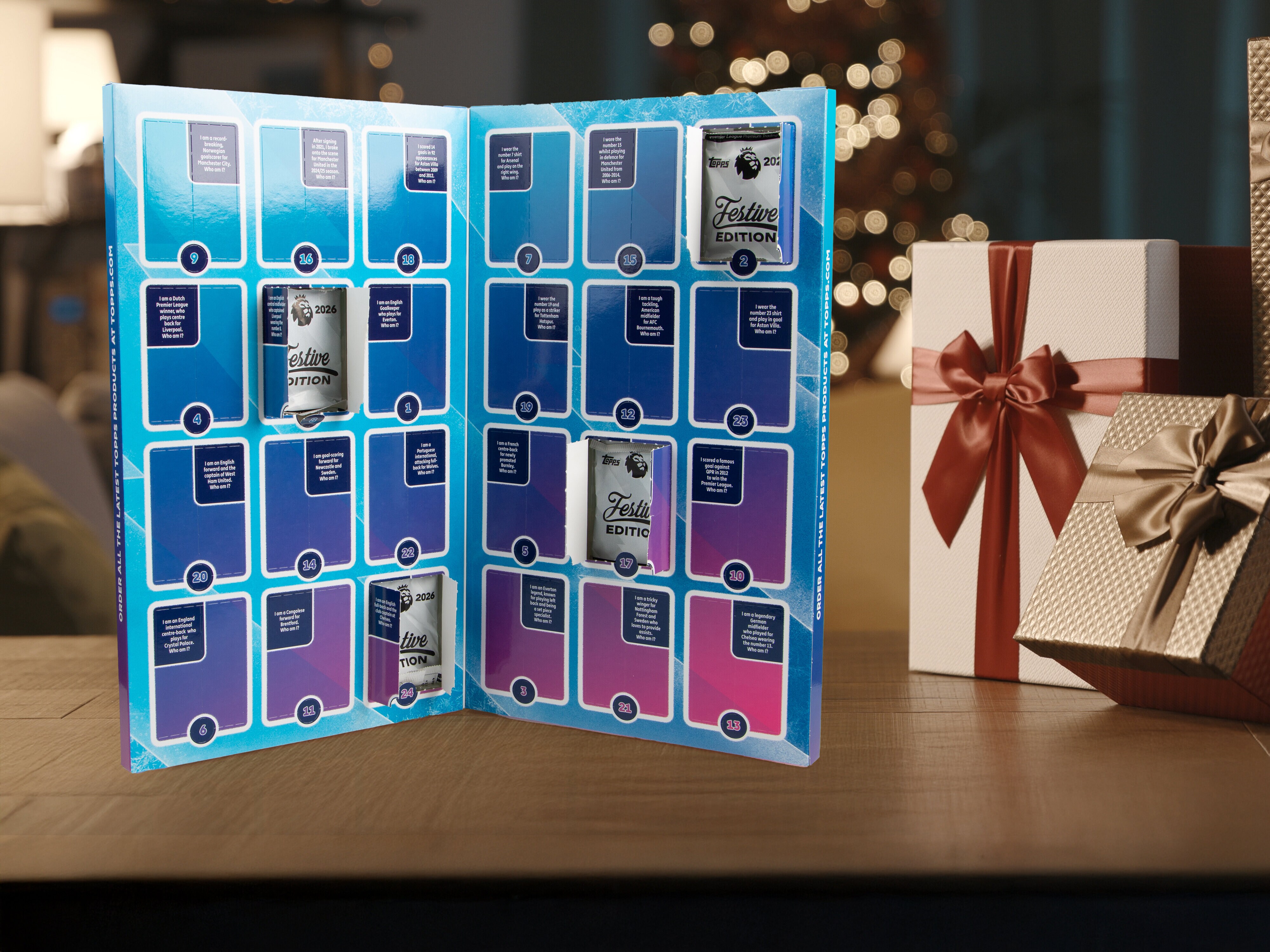 Fotbollskort Premier League 25/26 Adventskalender