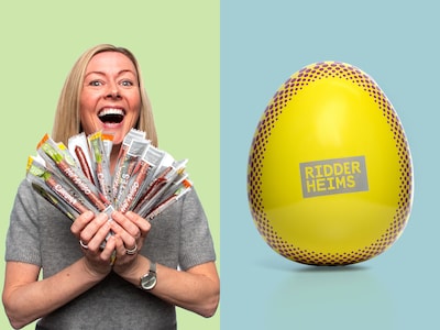 Påskeegg med ølpølser fra Ridderheims