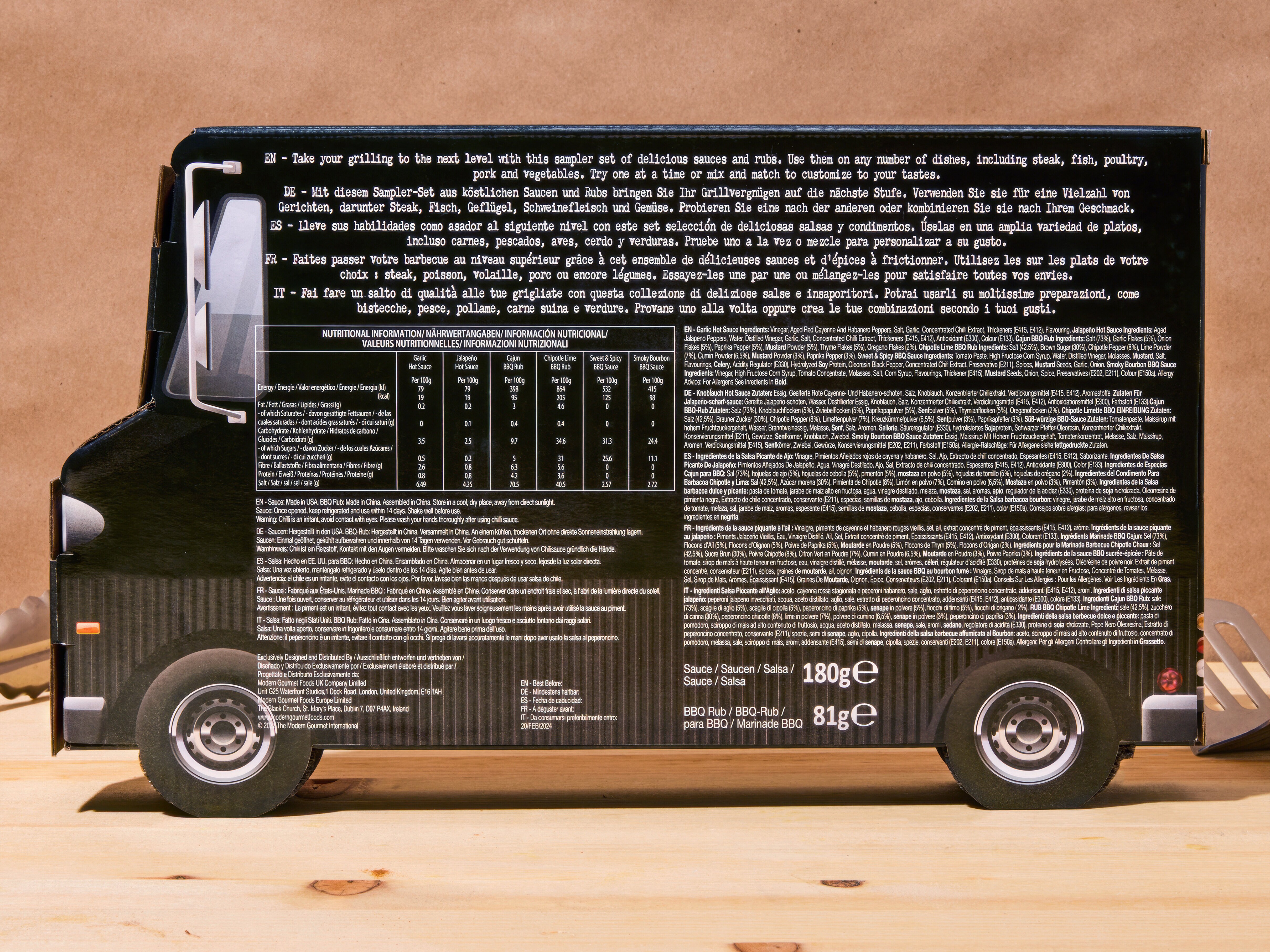 Gaveeske foodtruck med grillkrydder & sterke sauser fra Thoughtfully