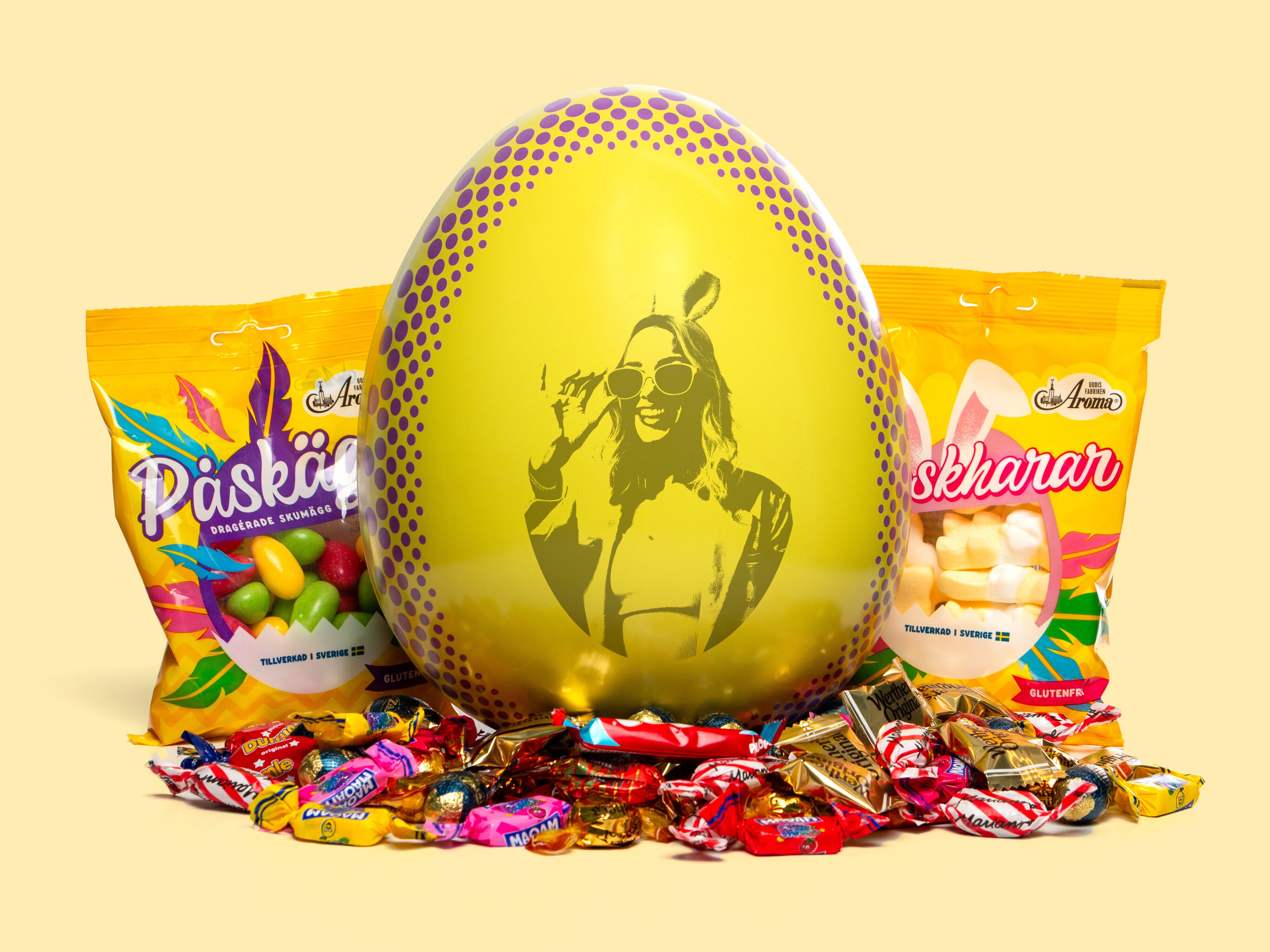 Påskeegg med egen gravering & godteri