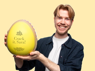 Påskeæg med Gravering & Slik - Egen Design