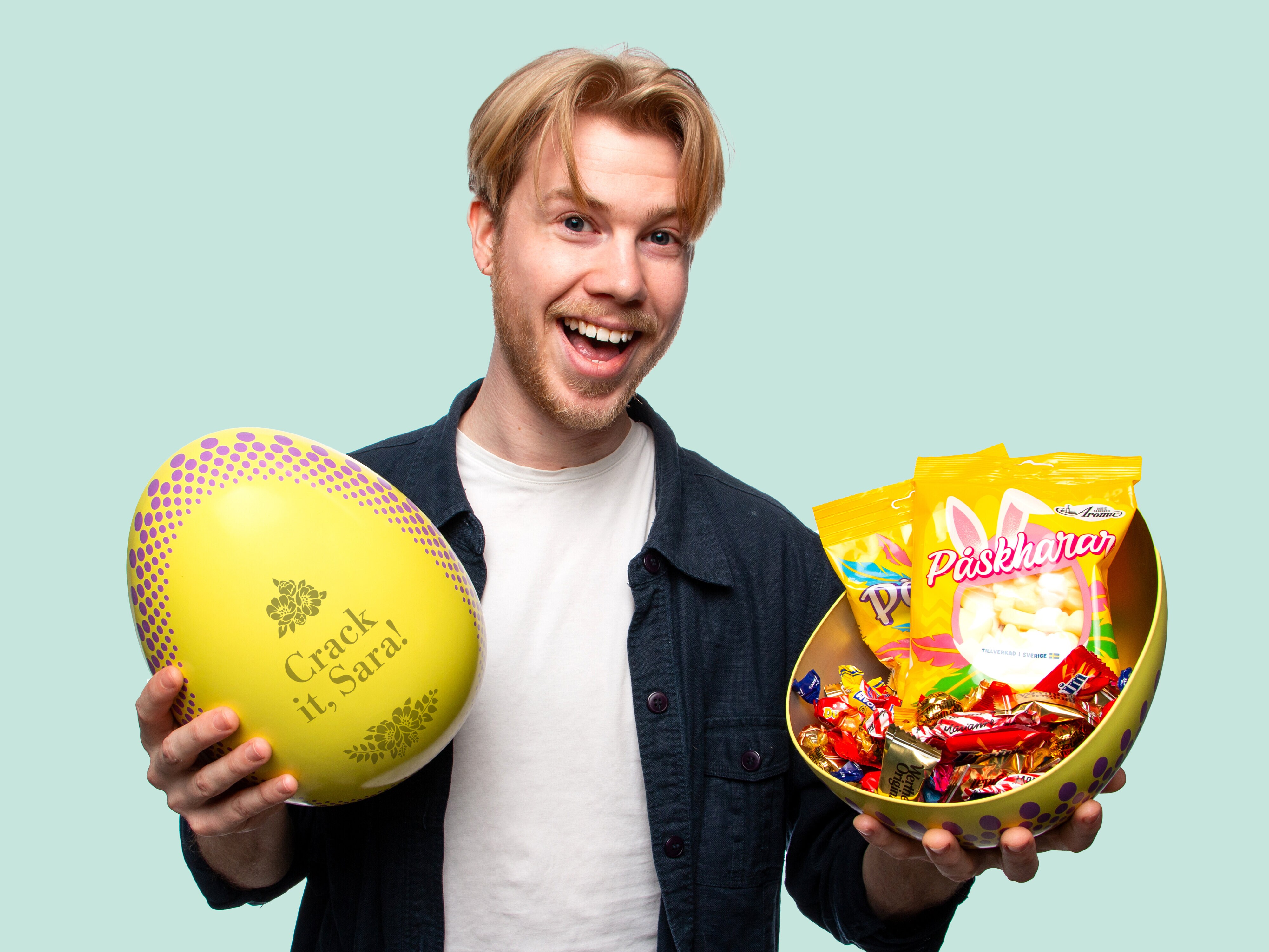 Påskeegg med egen gravering & godteri