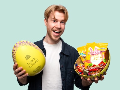 Påskeæg med Gravering & Slik - Egen Design