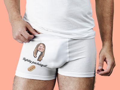 Boksershorts med eget foto & tekst