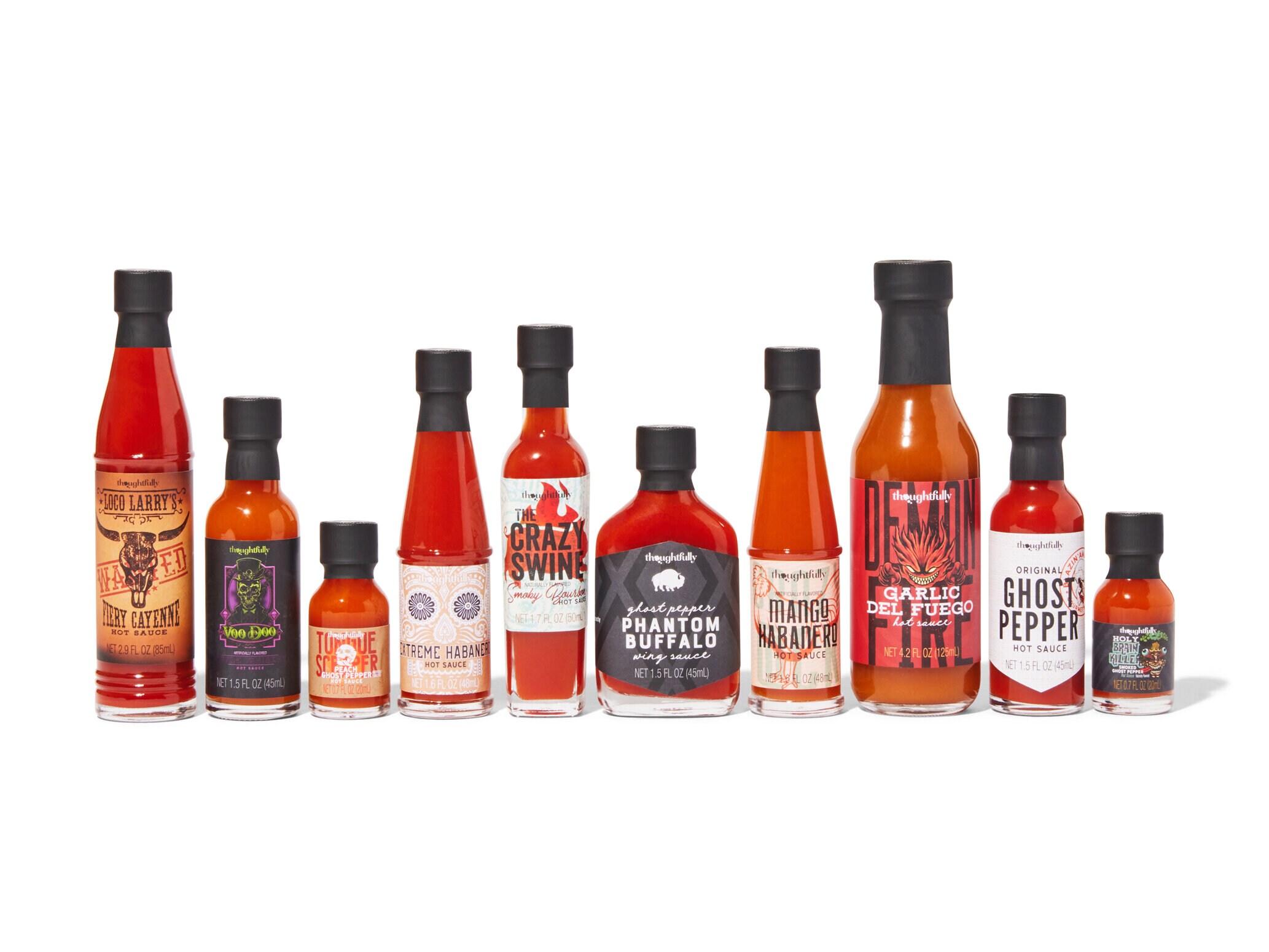 Presentlåda med Starka Såser: Hot Sauce Challenge - Thoughtfully