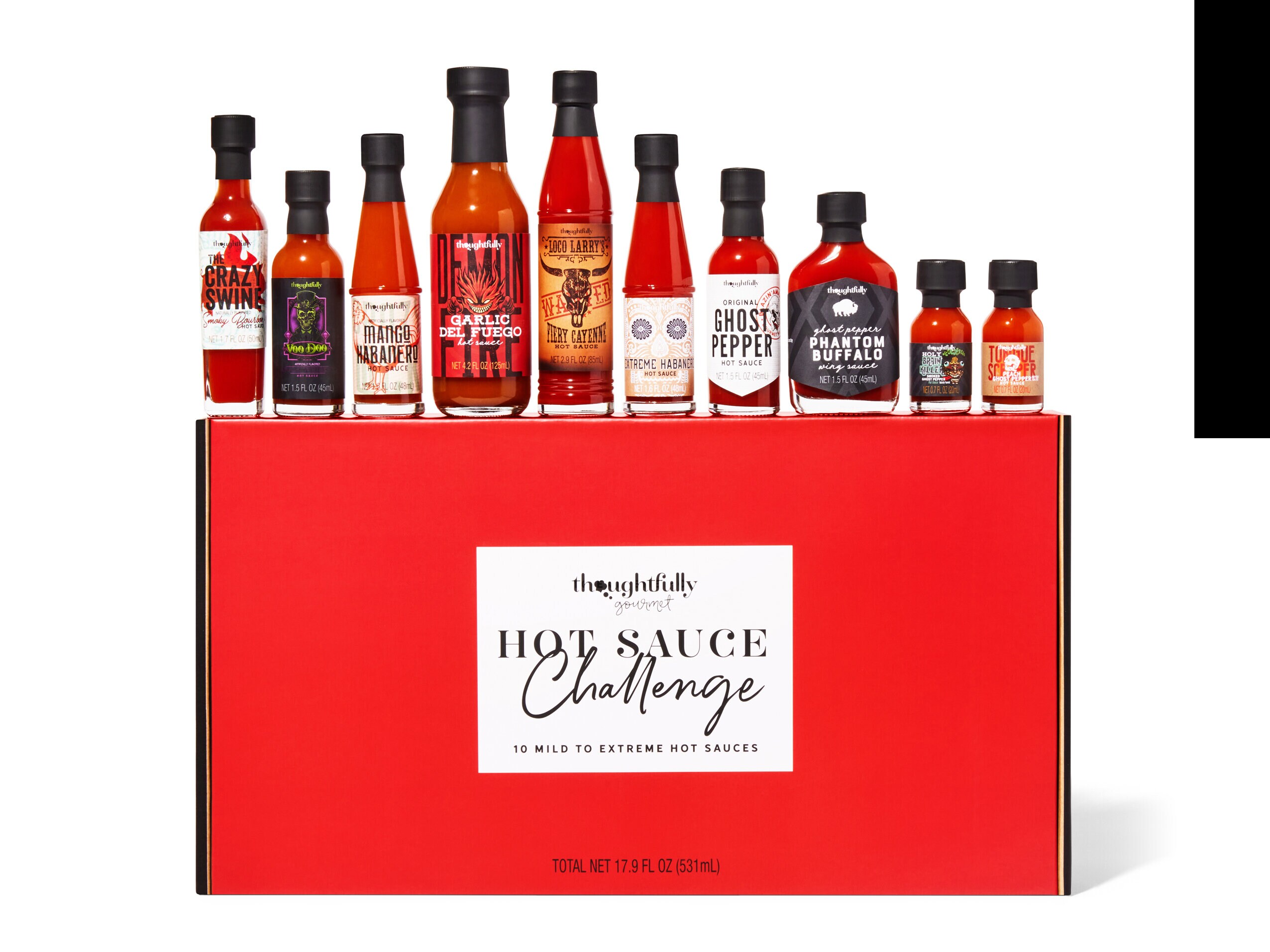 Presentlåda med Starka Såser: Hot Sauce Challenge - Thoughtfully