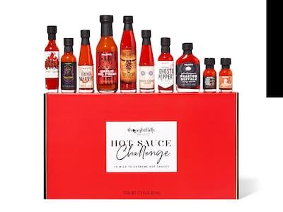 Presentlåda med Starka Såser: Hot Sauce Challenge - Thoughtfully