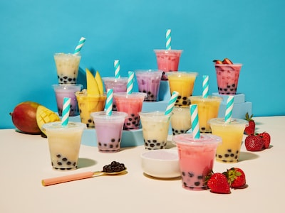 Gaveeske med mini boba tea fra Thoughtfully