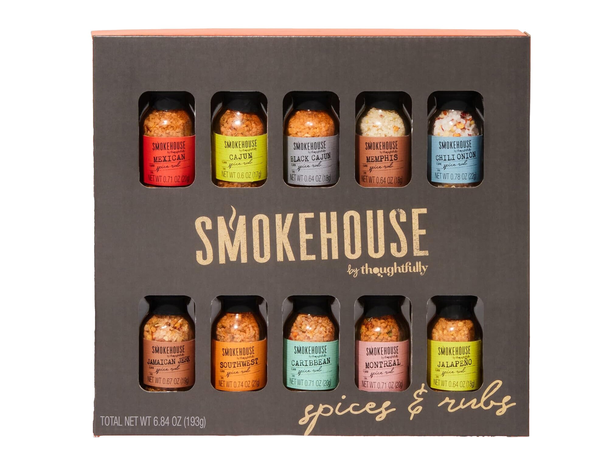 Presentlåda med Grillkryddor 10-pack - Thoughtfully