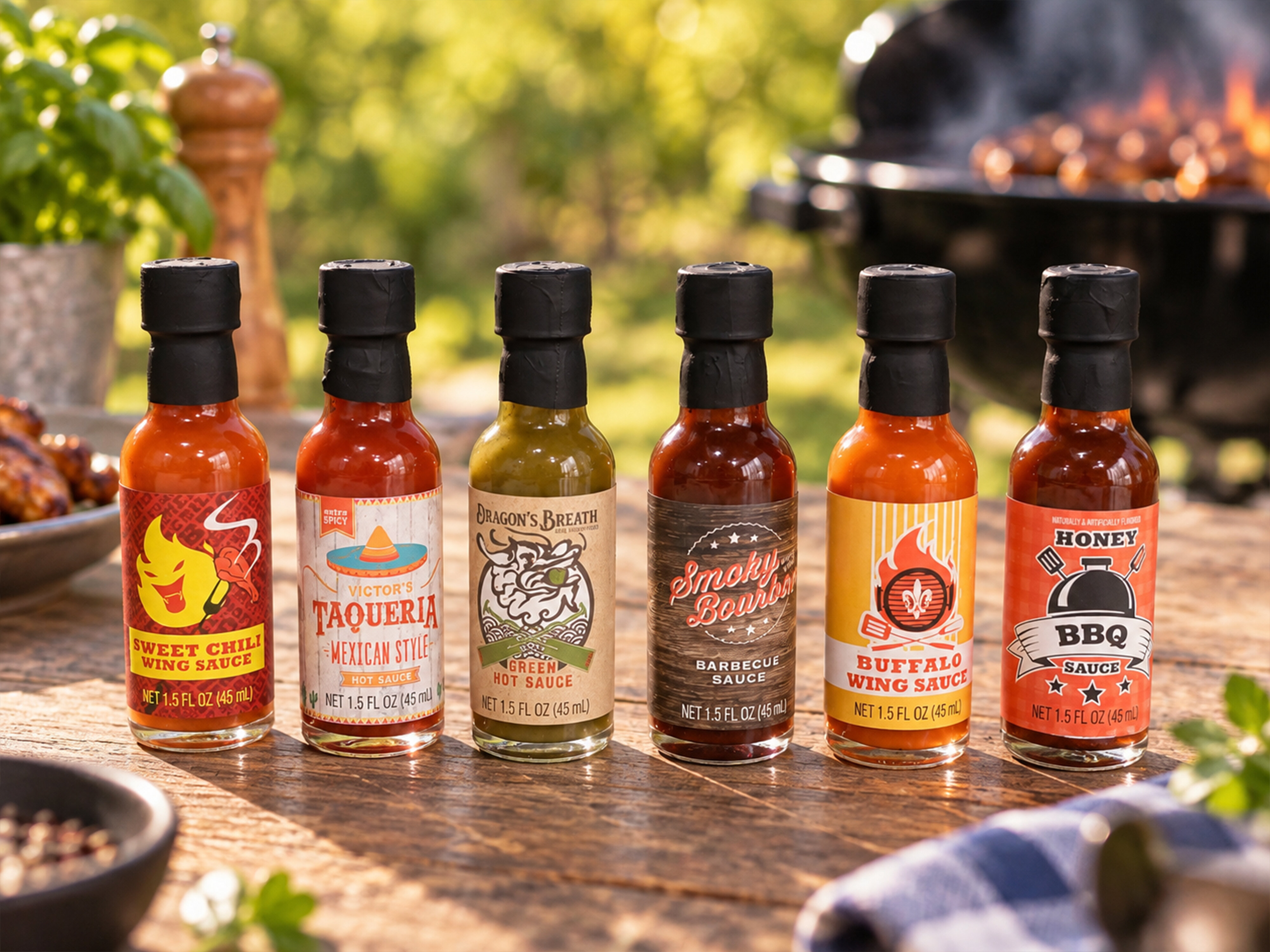 Geschenkbox Streetfood-Truck Hot Sauce Set - Thoughtfully