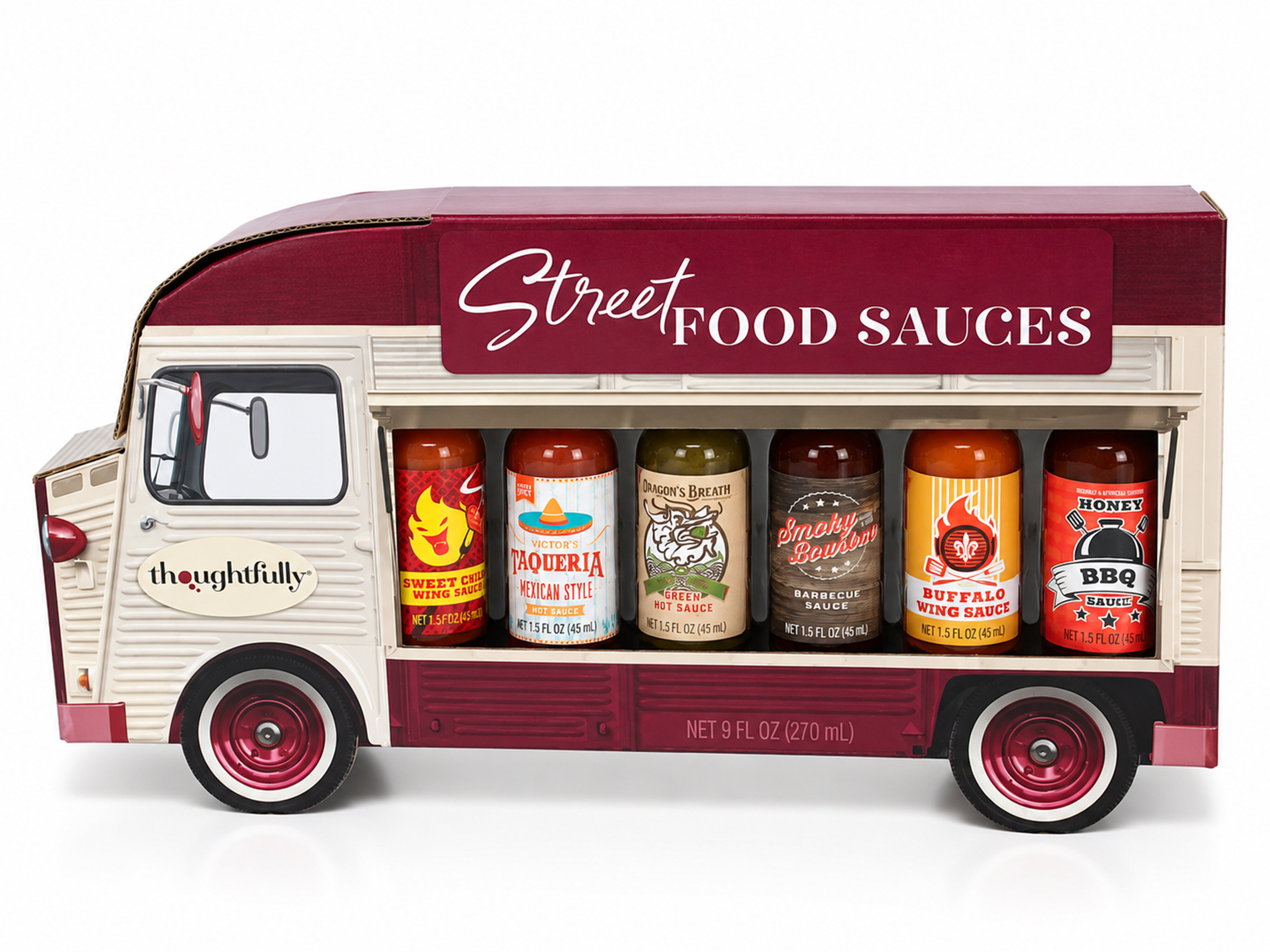 Geschenkbox Streetfood-Truck Hot Sauce Set - Thoughtfully