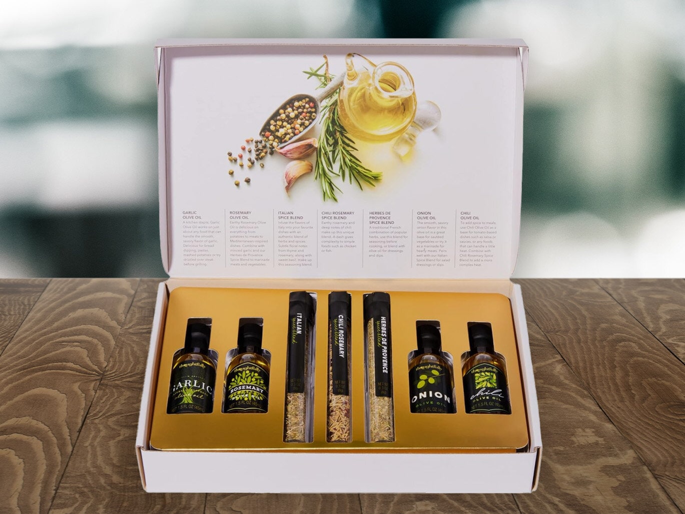 Presentlåda Olive Oil Spice Infusion Set - Thoughtfully