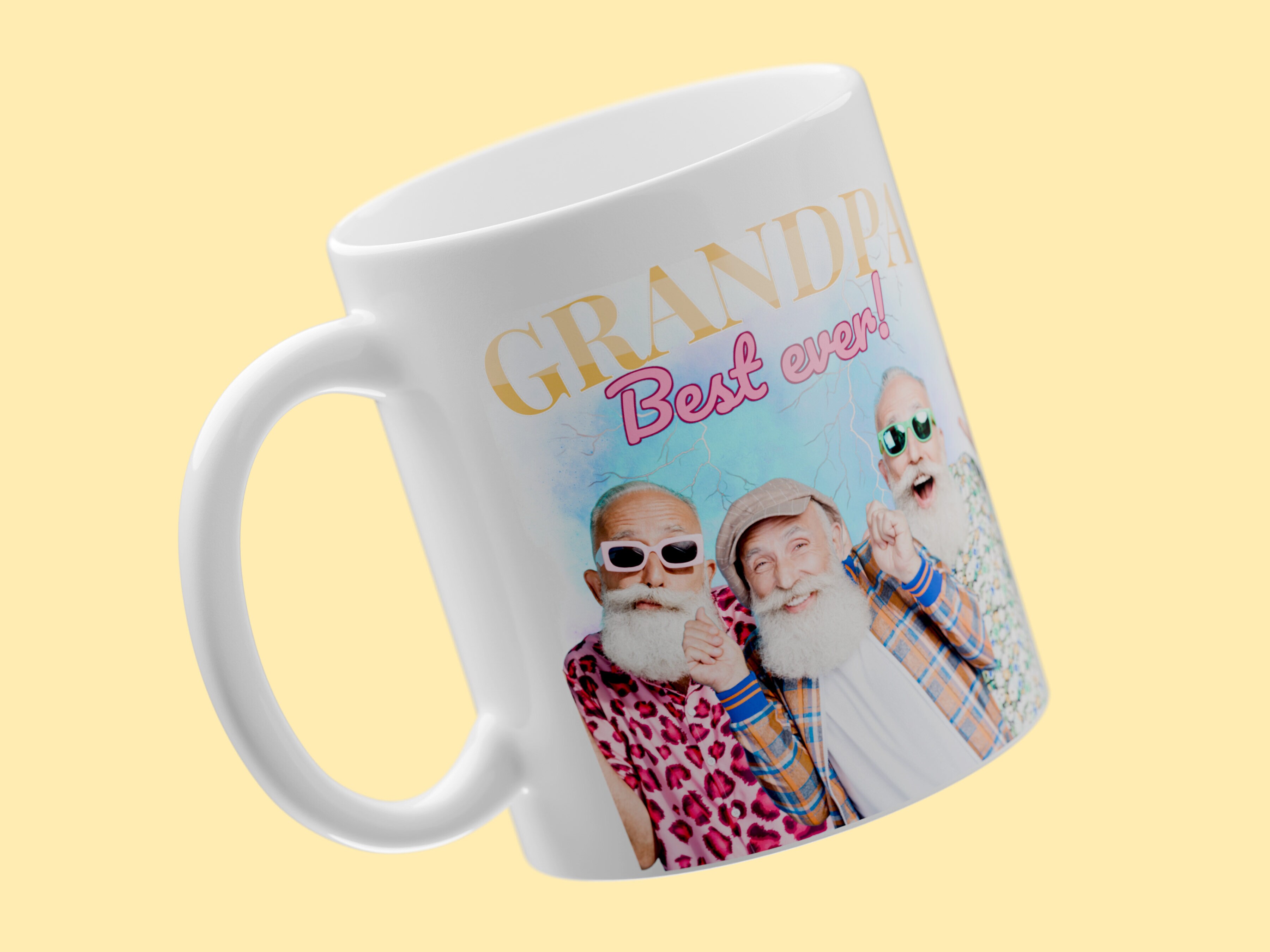 Krus med Fotocollage - 90s Design