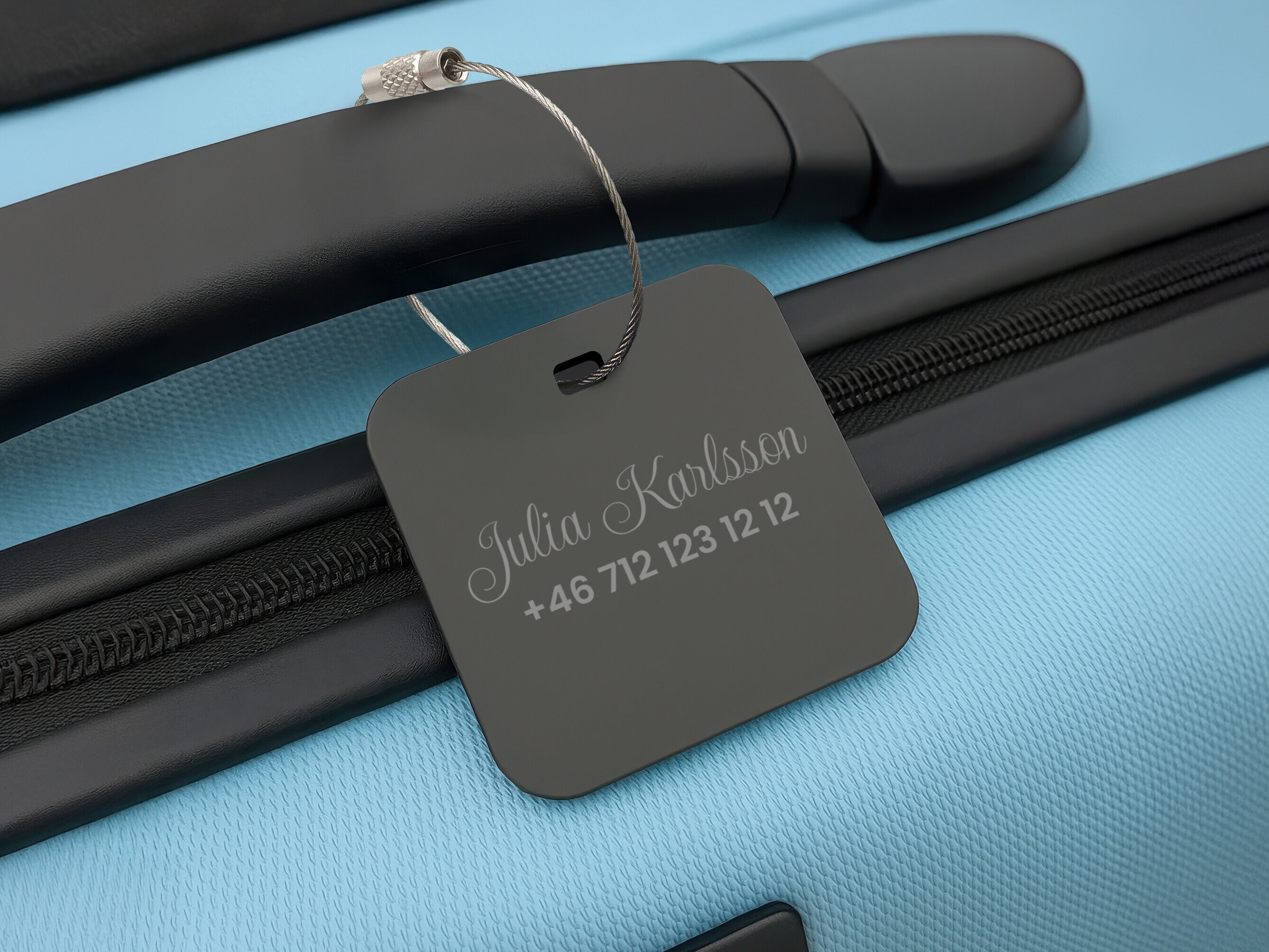 Bagagetag med Gravyr - Egen Text