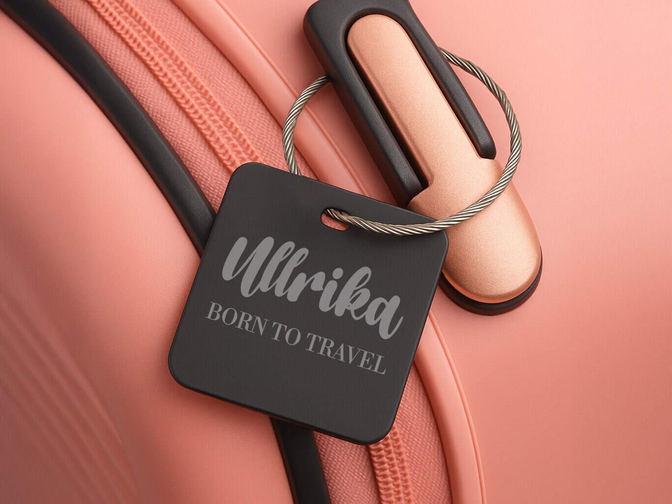 Bagagetag med Gravyr - Egen Text