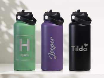 Termospullo Juomapillillä 950 ml - Henkilökohtainen Kaiverrus