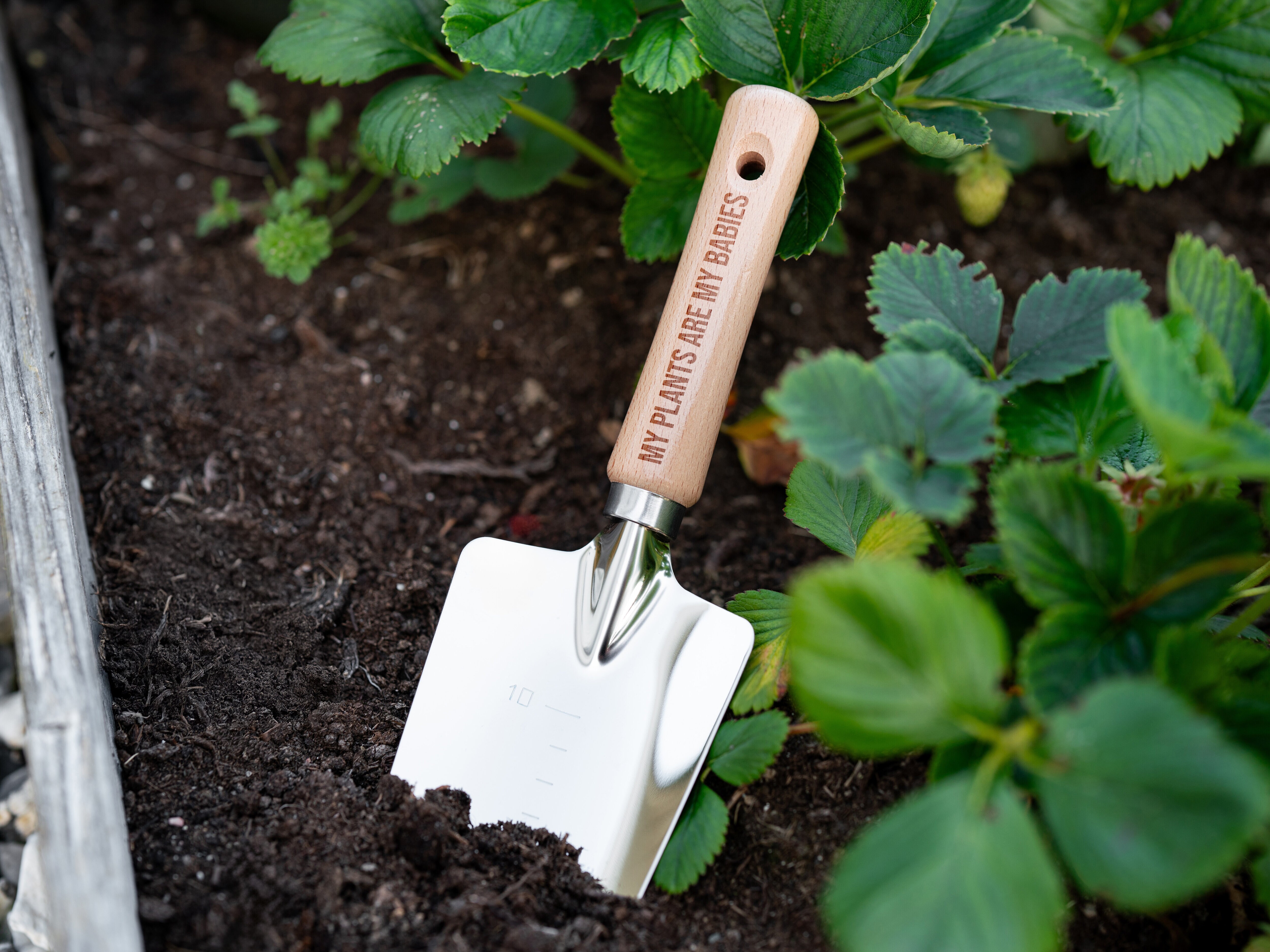 Planteringsspade med Gravering