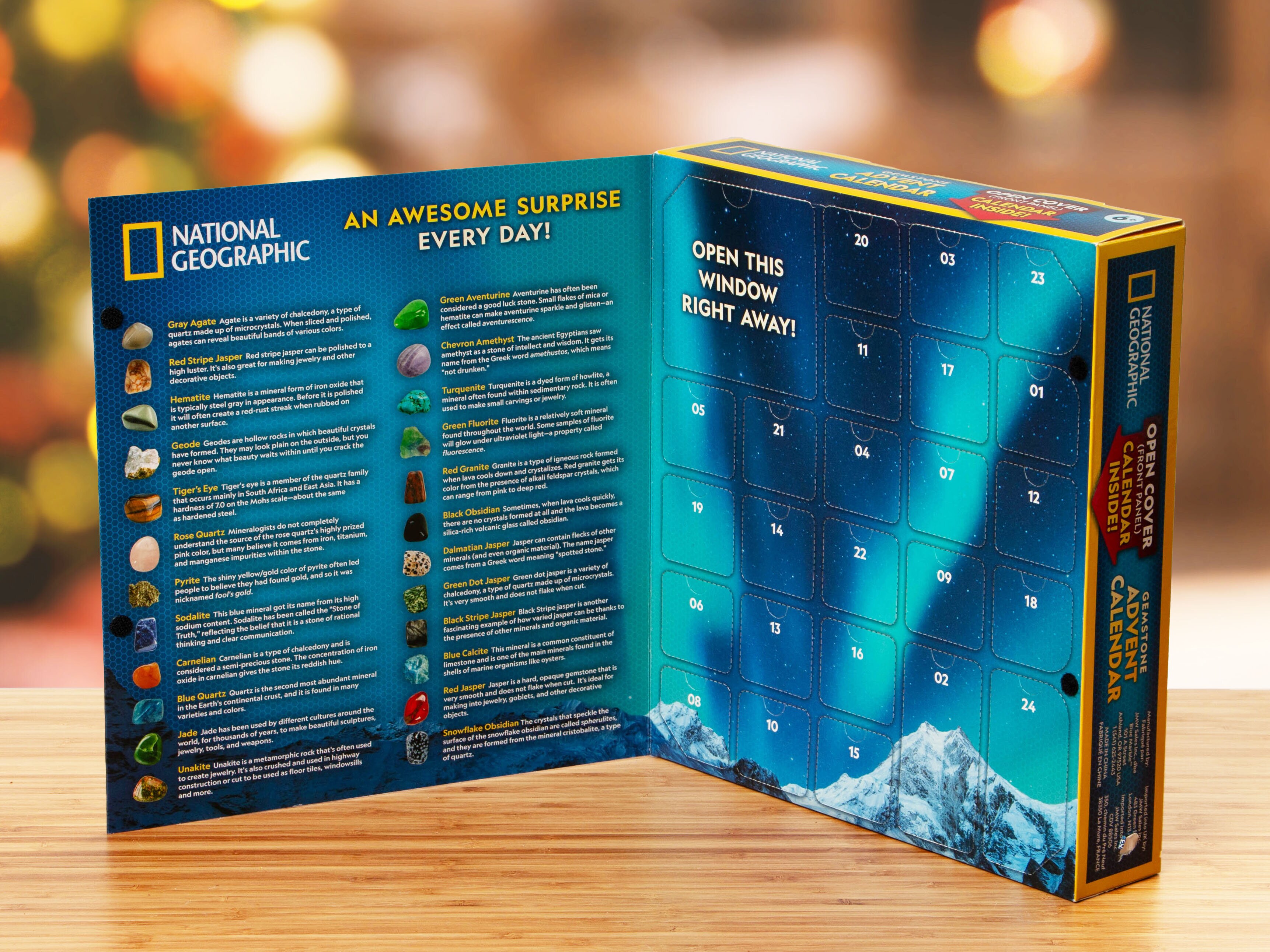 National Geographic Adventskalender med Ädelstenar