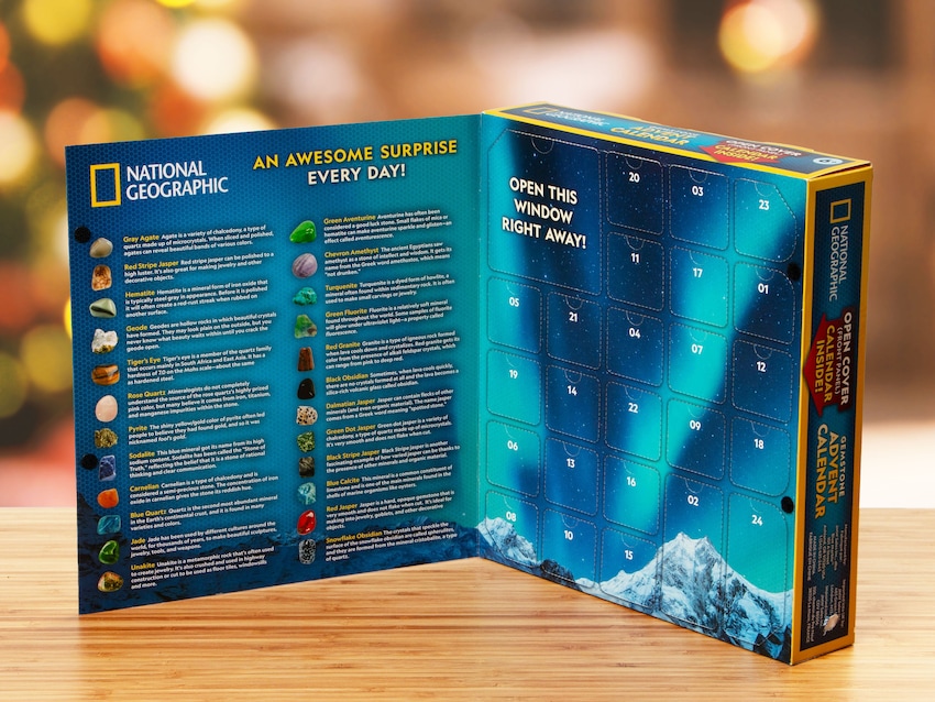 Aitsite Adventskalender voor meisjes, 24 dagen ontdekking, adventskalender gemaakt met kristallen, kristallen adventskalender National Geographic voor familie en vrienden Aitsite Adventskalender voor meisjes, 24 dagen ontdekking, adventskalender gemaakt met kristallen, kristallen adventskalender National Geographic voor familie en vrienden
