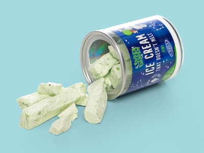 Gaveeske med frysetørket iskrem