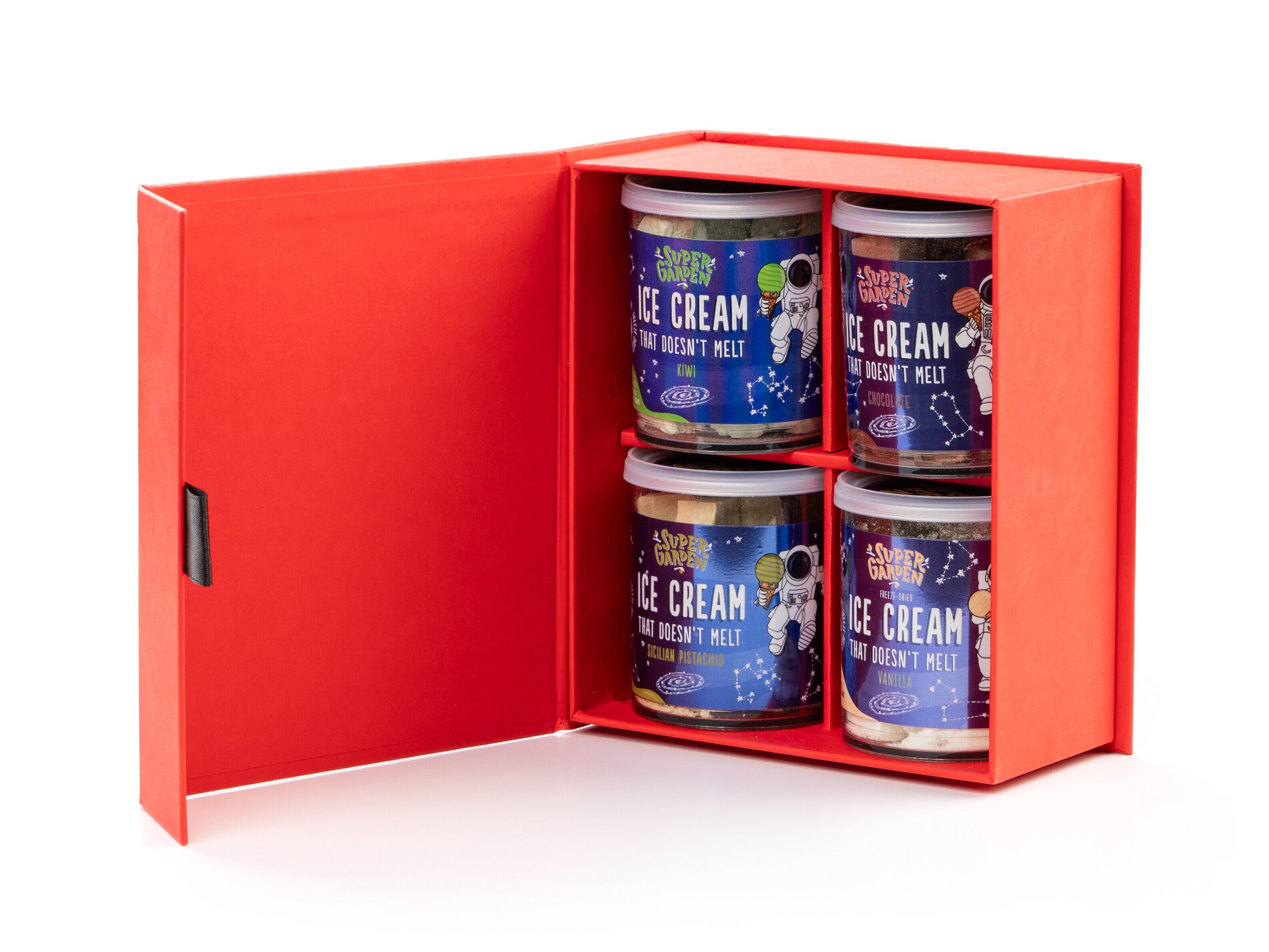 Gaveeske med frysetørket iskrem