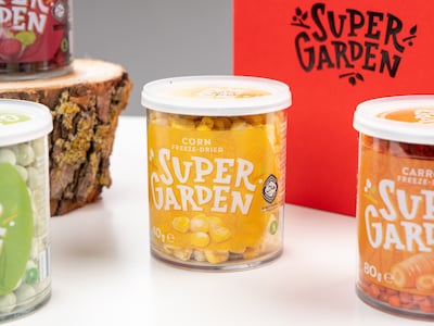 Presentlåda med Frystorkade Grönsaker