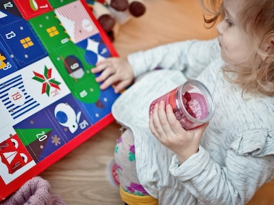 Adventskalender mit gefriergetrockneten Früchten, Beeren & Gemüse
