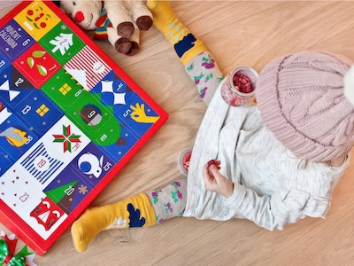 Adventskalender mit gefriergetrockneten Früchten, Beeren & Gemüse