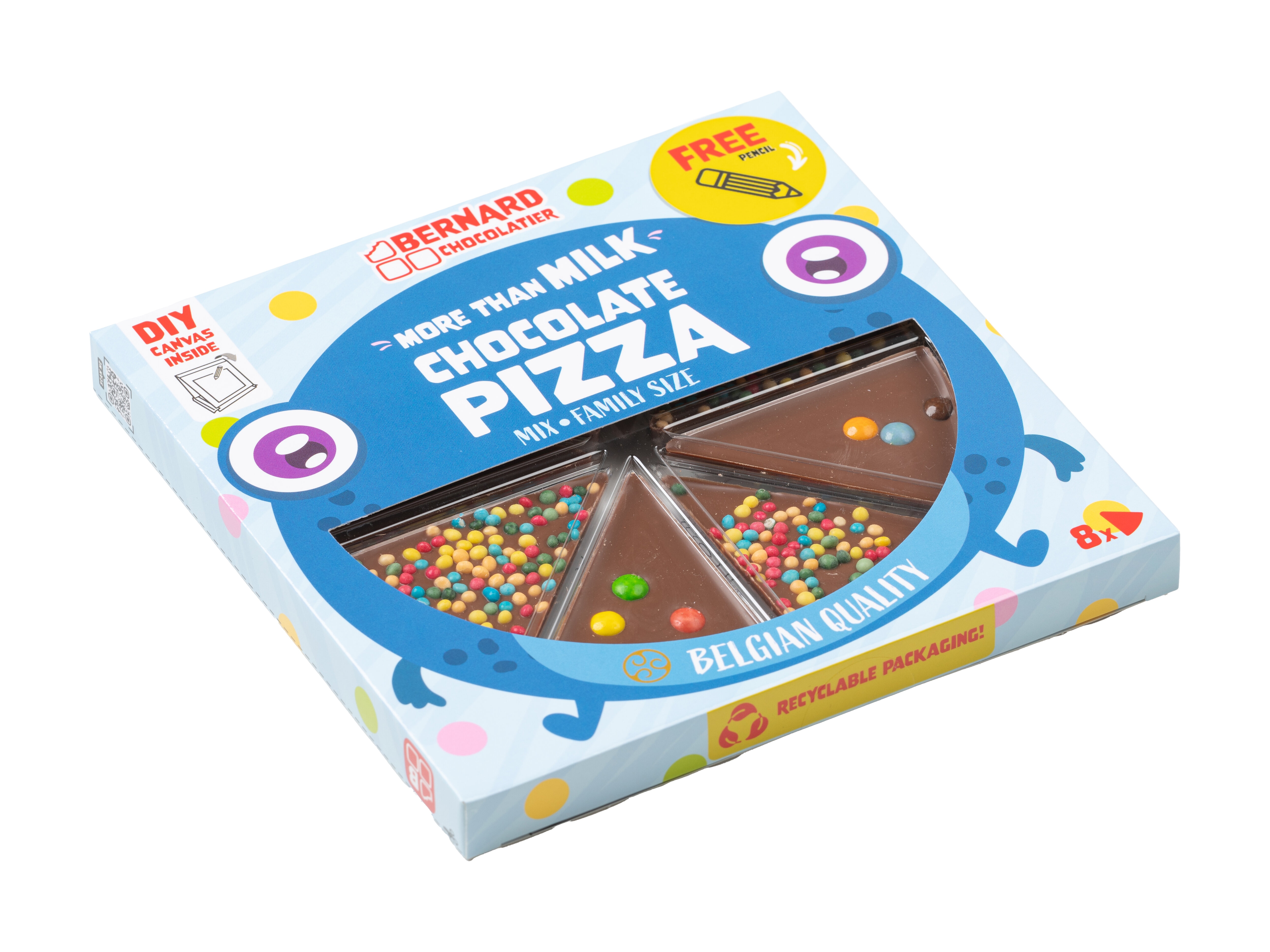 Chokoladepizza med Slik