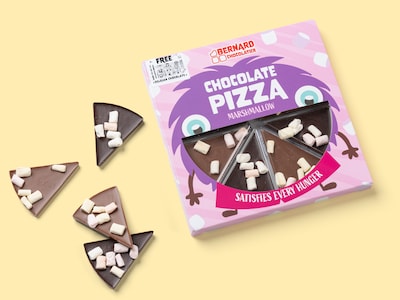 Sjokoladepizza med marshmallows