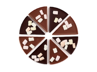 Sjokoladepizza med marshmallows