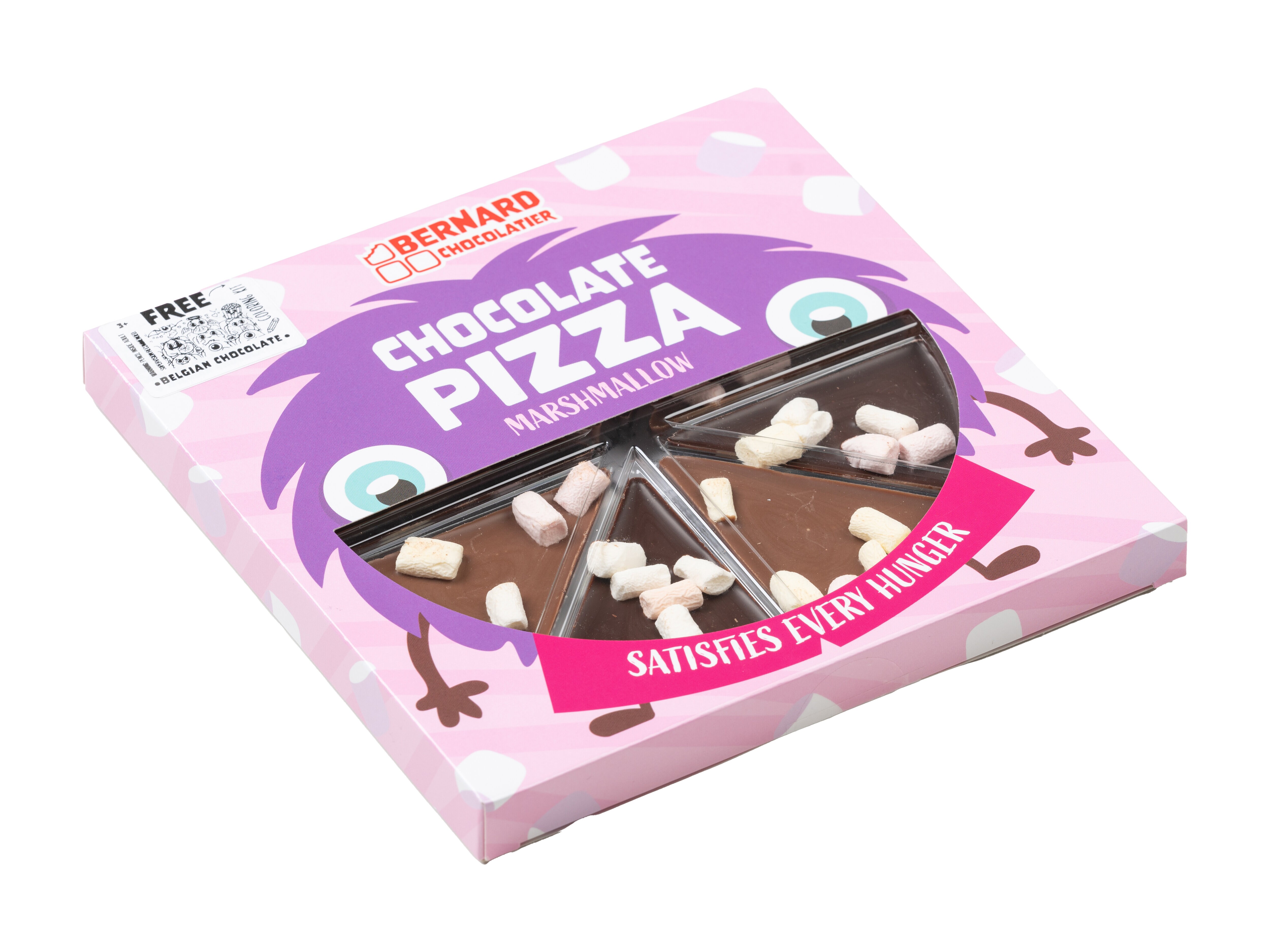 Schokoladenpizza mit Marshmallows
