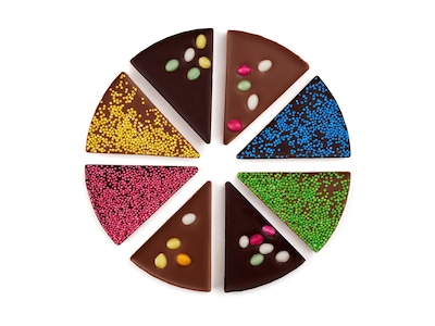 Chokoladepizza med Krymmel & Slik